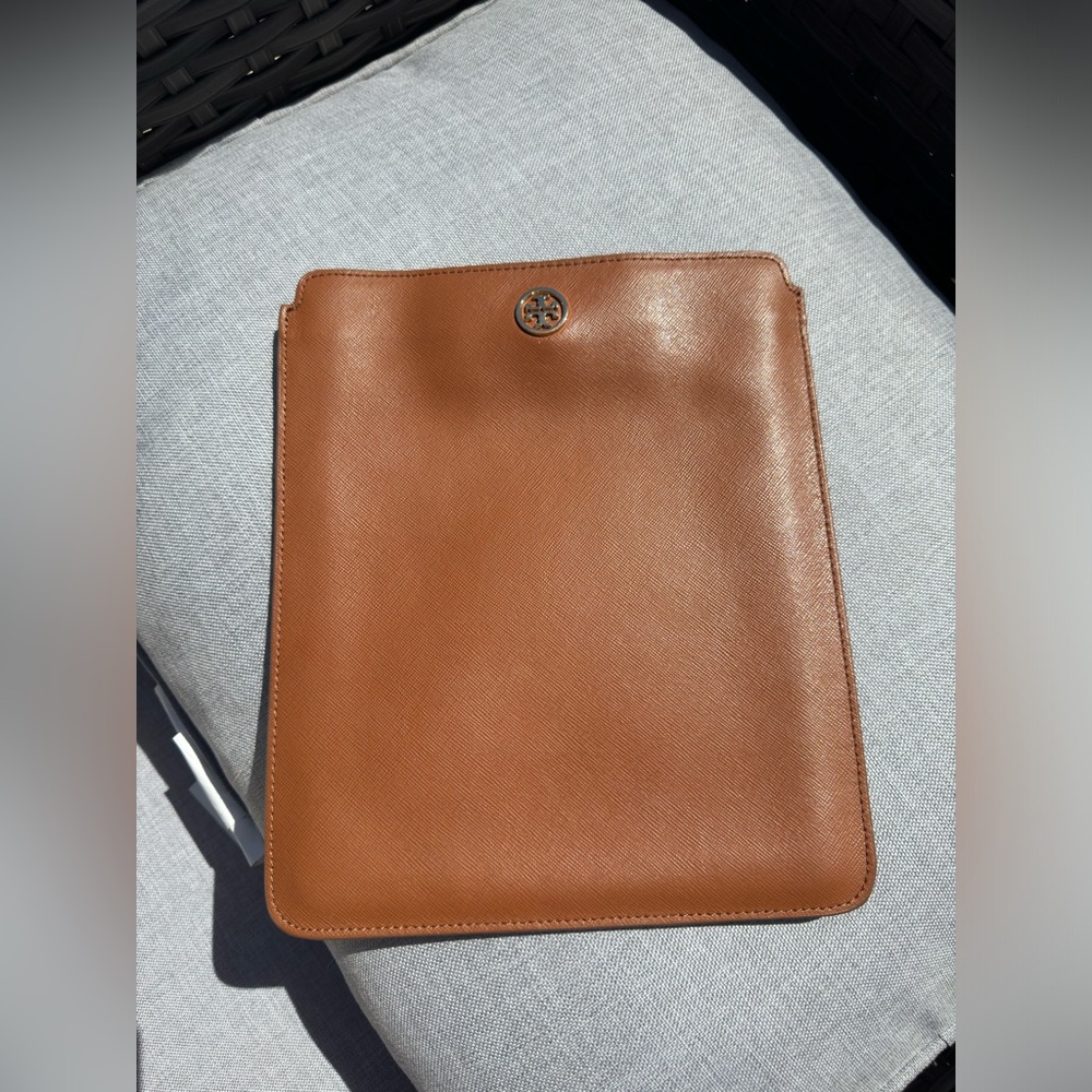 Tory Burch Leather IPad Sleeve